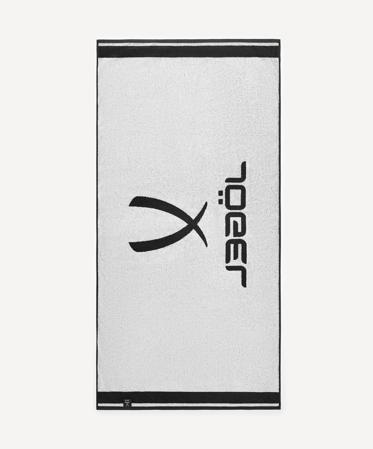 Полотенце спортивное, 70х140см Jogel ESSENTIAL Towel L, черный\белый