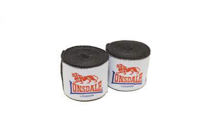 Бинты 4,5м Lonsdale Fernie 160064 450 BK черный