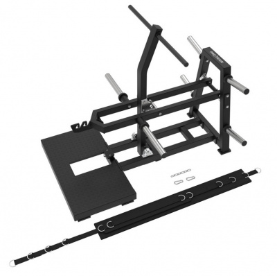 Приседания с поясом Protrain PR-BS01B (колодец) на свободных весах | Premium Fitness
