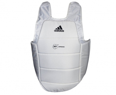 Защита корпуса Adidas Chest Guard WKF белая adiP03