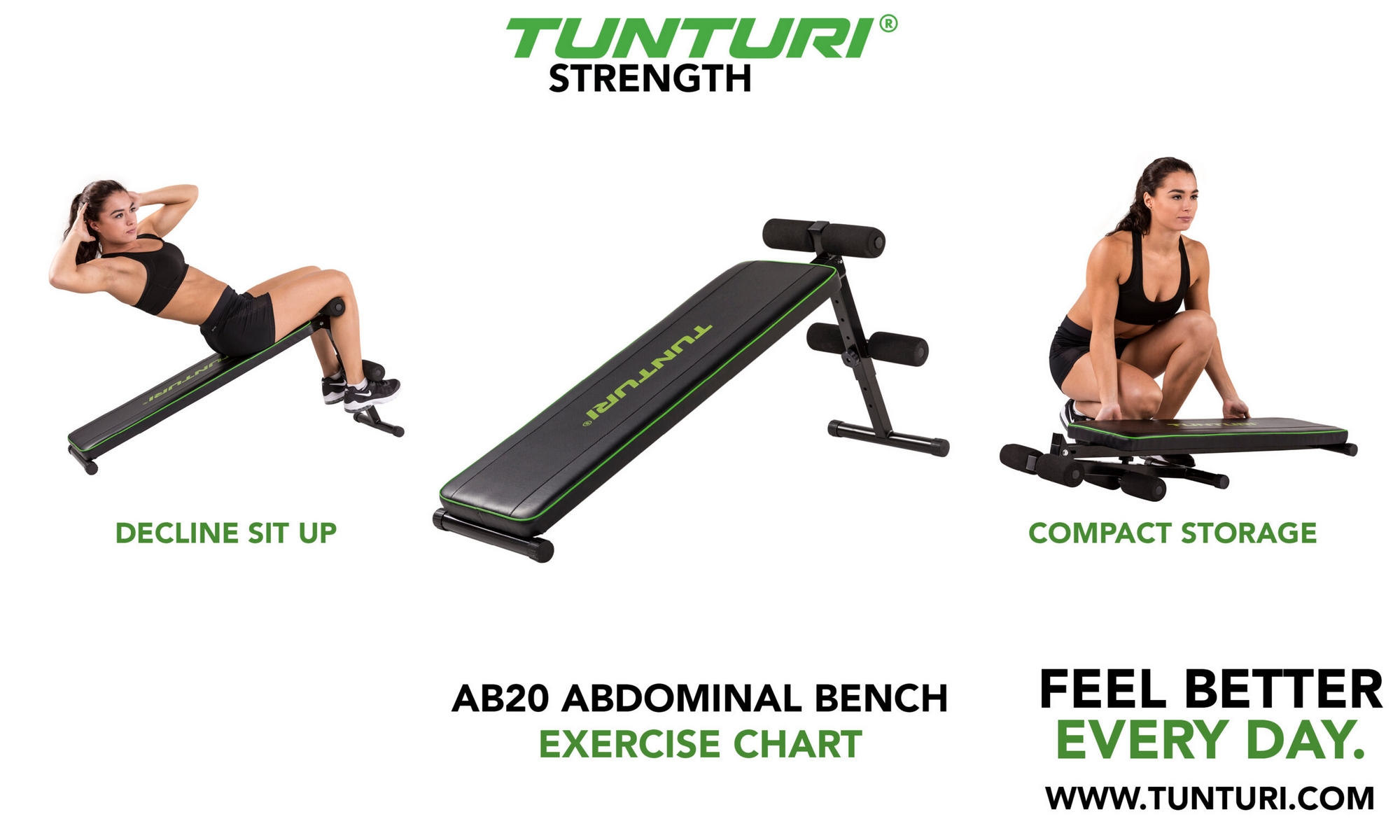 Скамья для пресса Tunturi AB20 17TSAB2000 | Premium Fitness