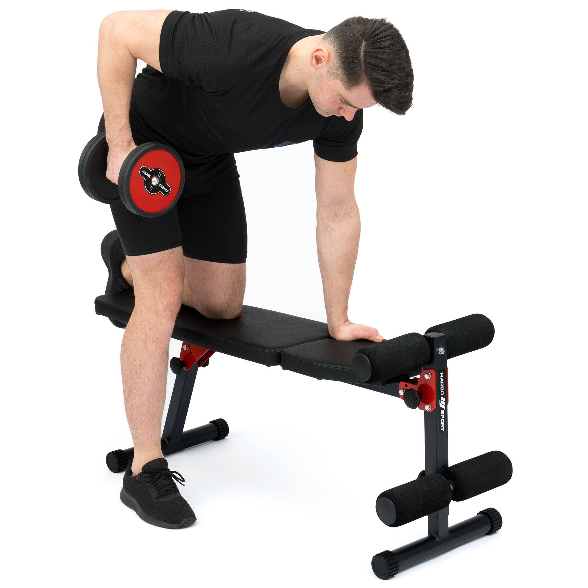 Cкамья для пресса-горизонтальная Marbo MH-L104 | Premium Fitness