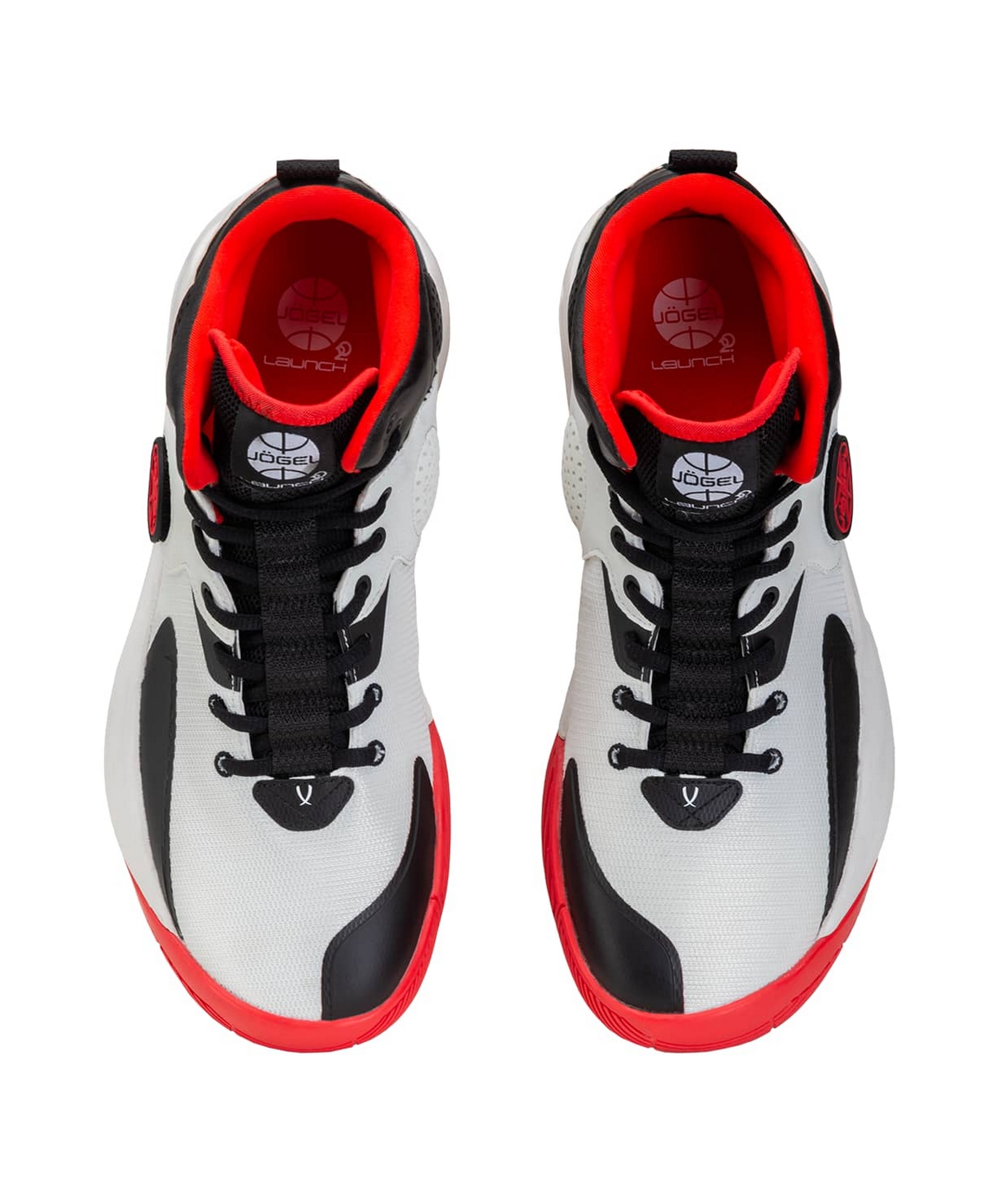 Кроссовки баскетбольные Jogel Launch MID, White\black\red