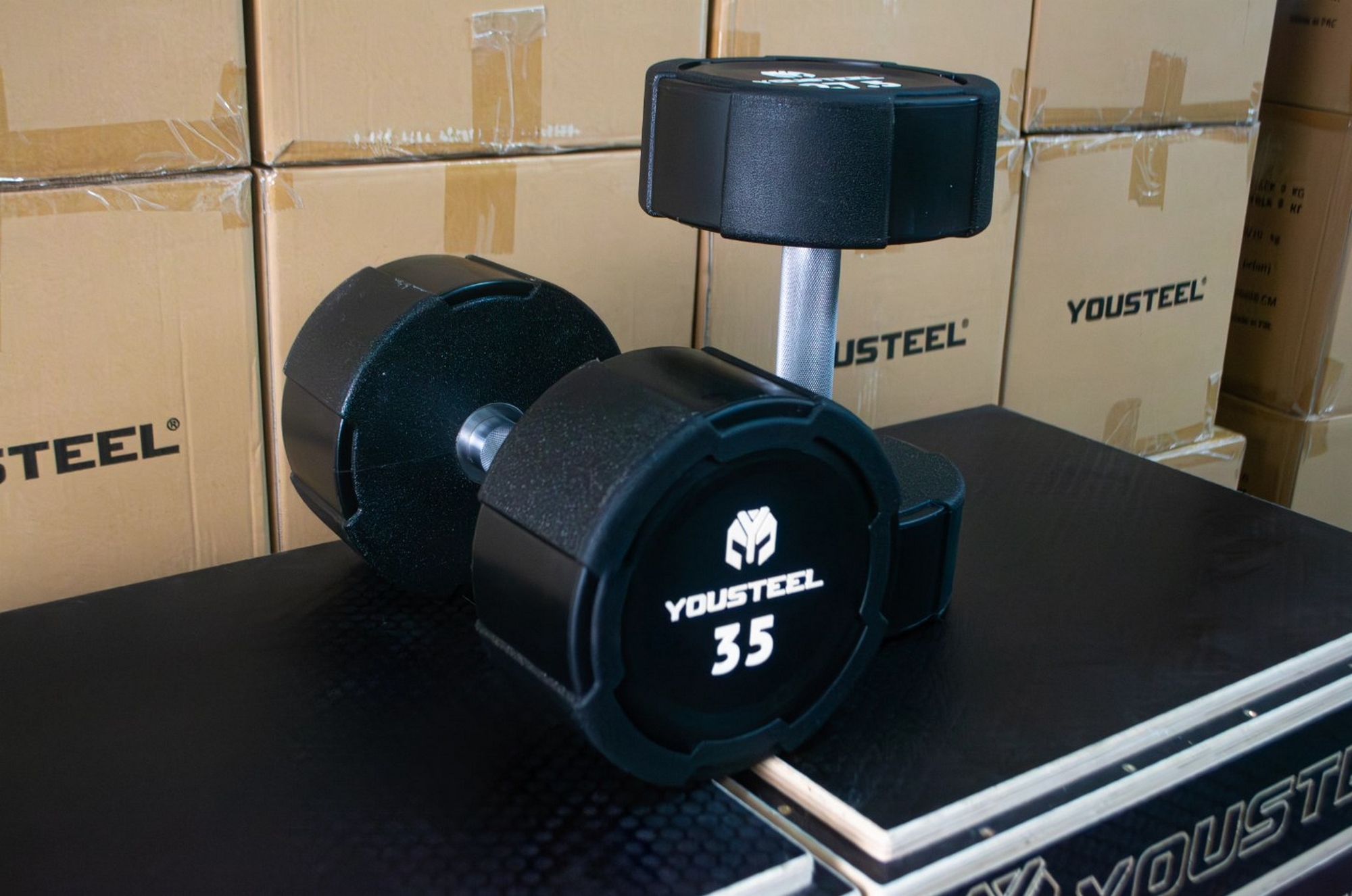 Гантель EVO 35кг полиуретановая YouSteel