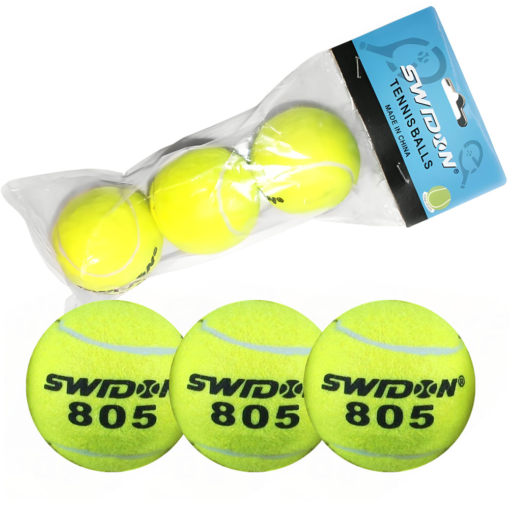 Мячи для большого тенниса Swidon 805 3 штуки (в пакете) E29375