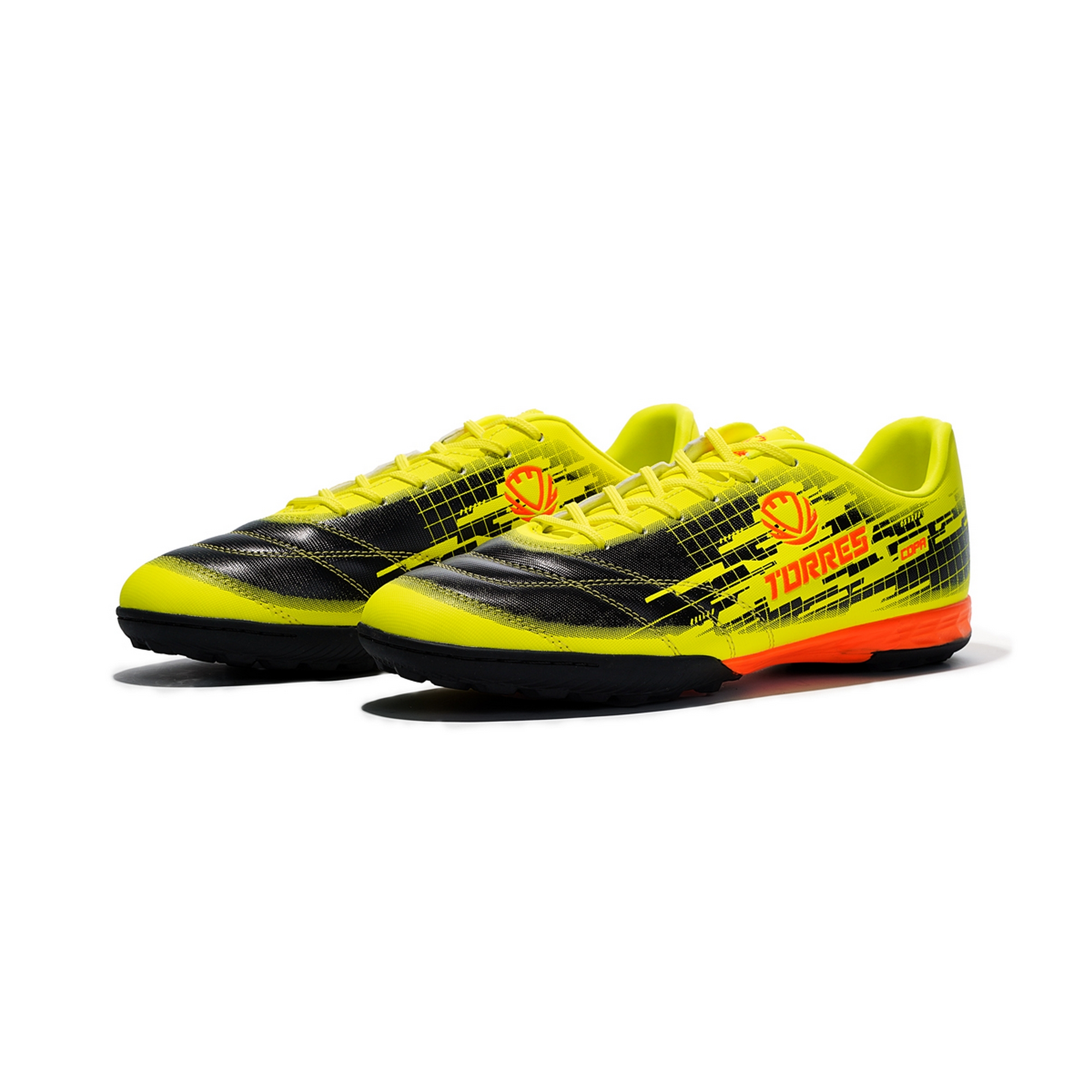 Бутсы футбольные (многошиповки) Torres COPA TS234237-614 чёрно-жёлтый