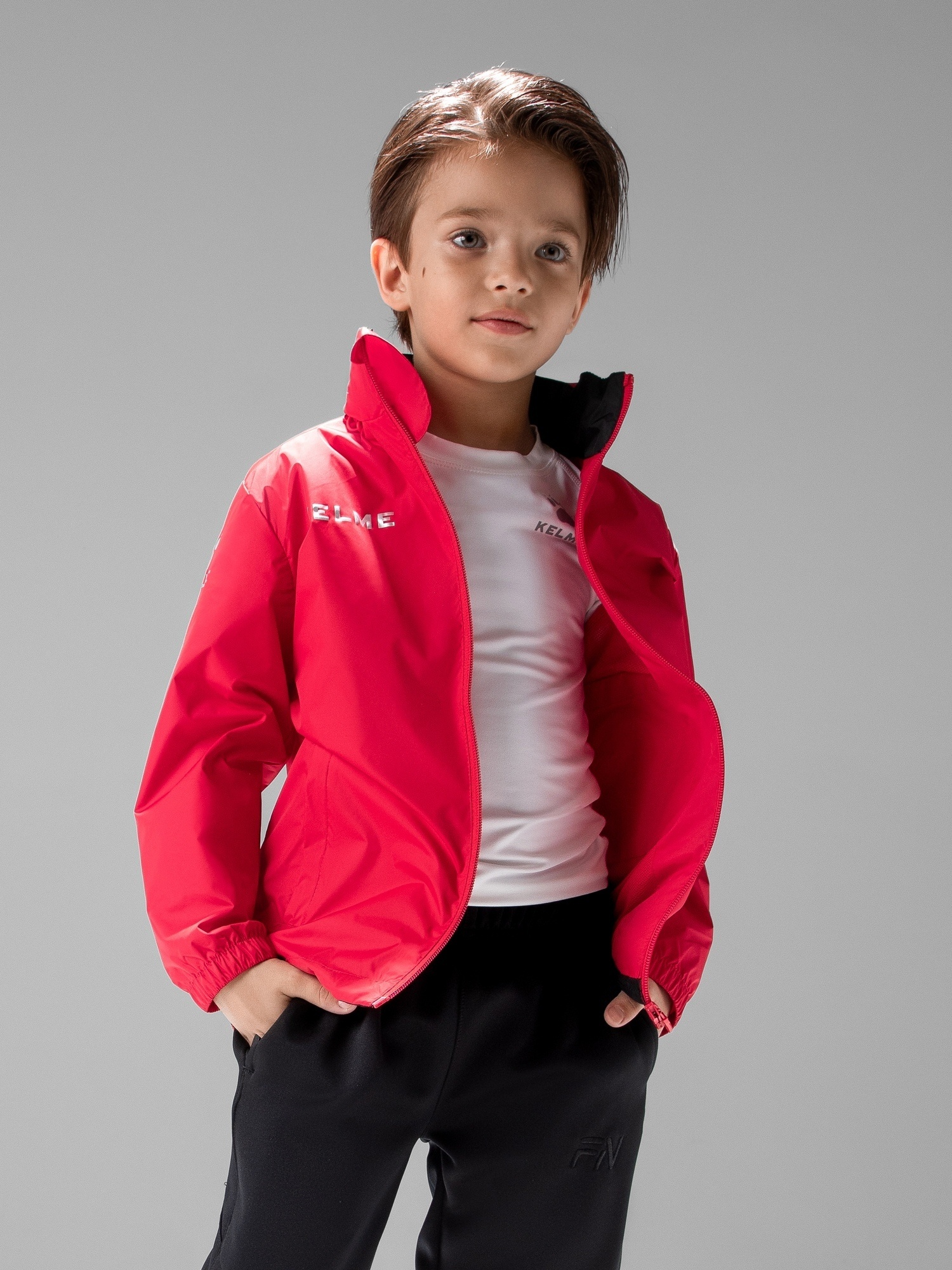 Детская ветровка Kelme Children's Raincoat 3803241-600 Red