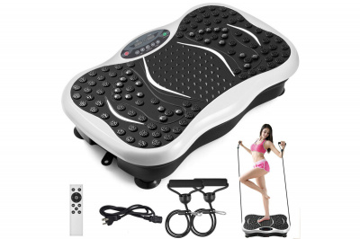 Виброплатформа степпер для похудения Sportex PL230726-3 (E43315) (белая)