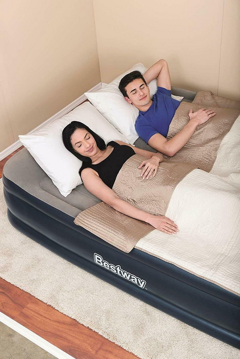 Надувная кровать Bestway Tritech 203х152х46см, встроенный электронасос 67630