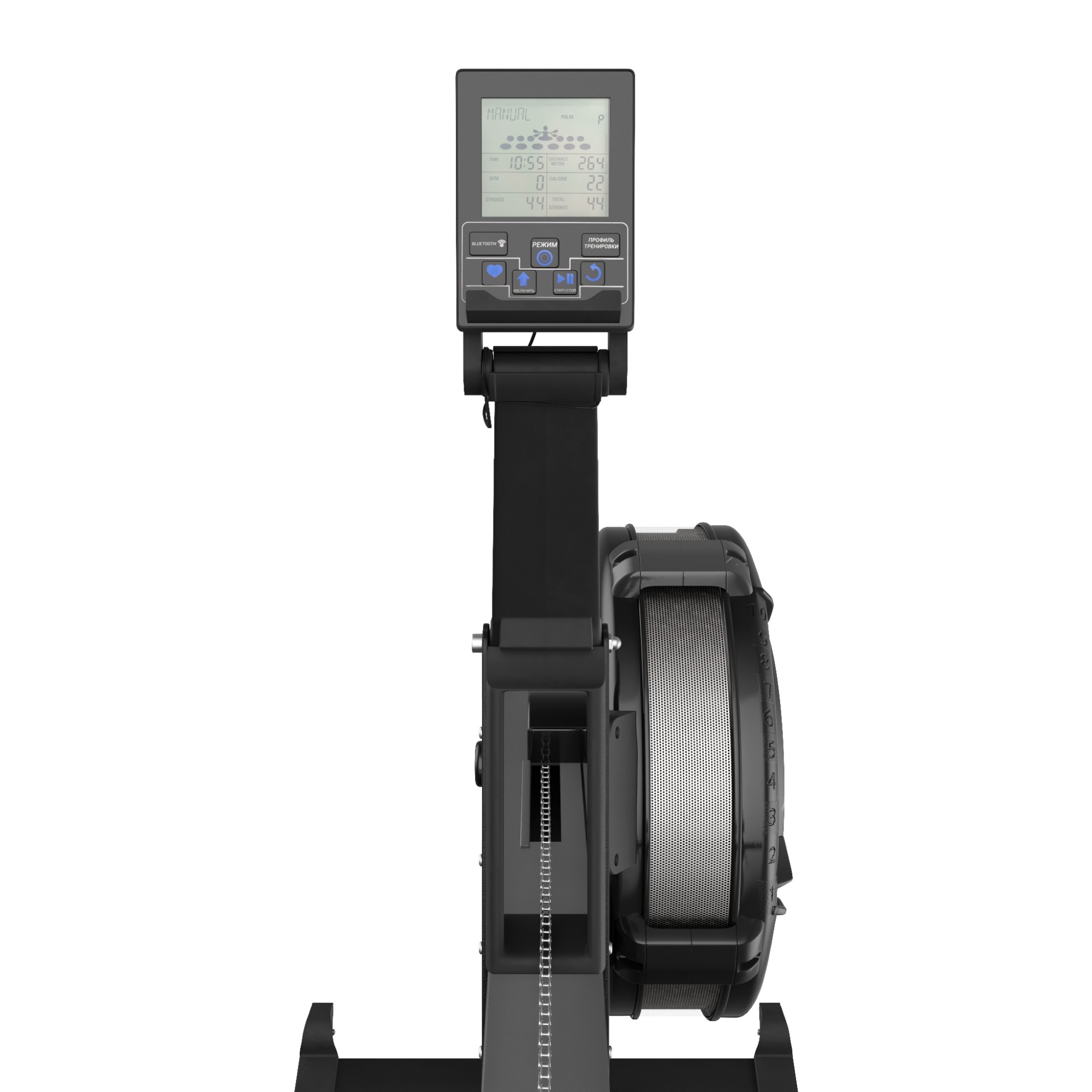 Гребной тренажер UnixFitt Air Rower-X RMUARXB Black