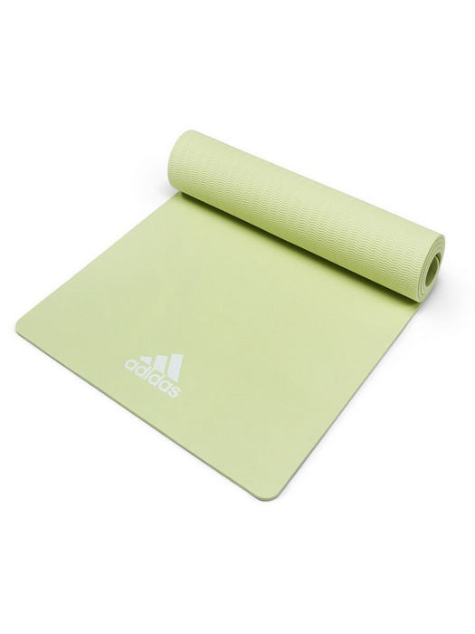 Коврик (мат) для йоги 176x61x0,8см Adidas ADYG-10100GN зеленый