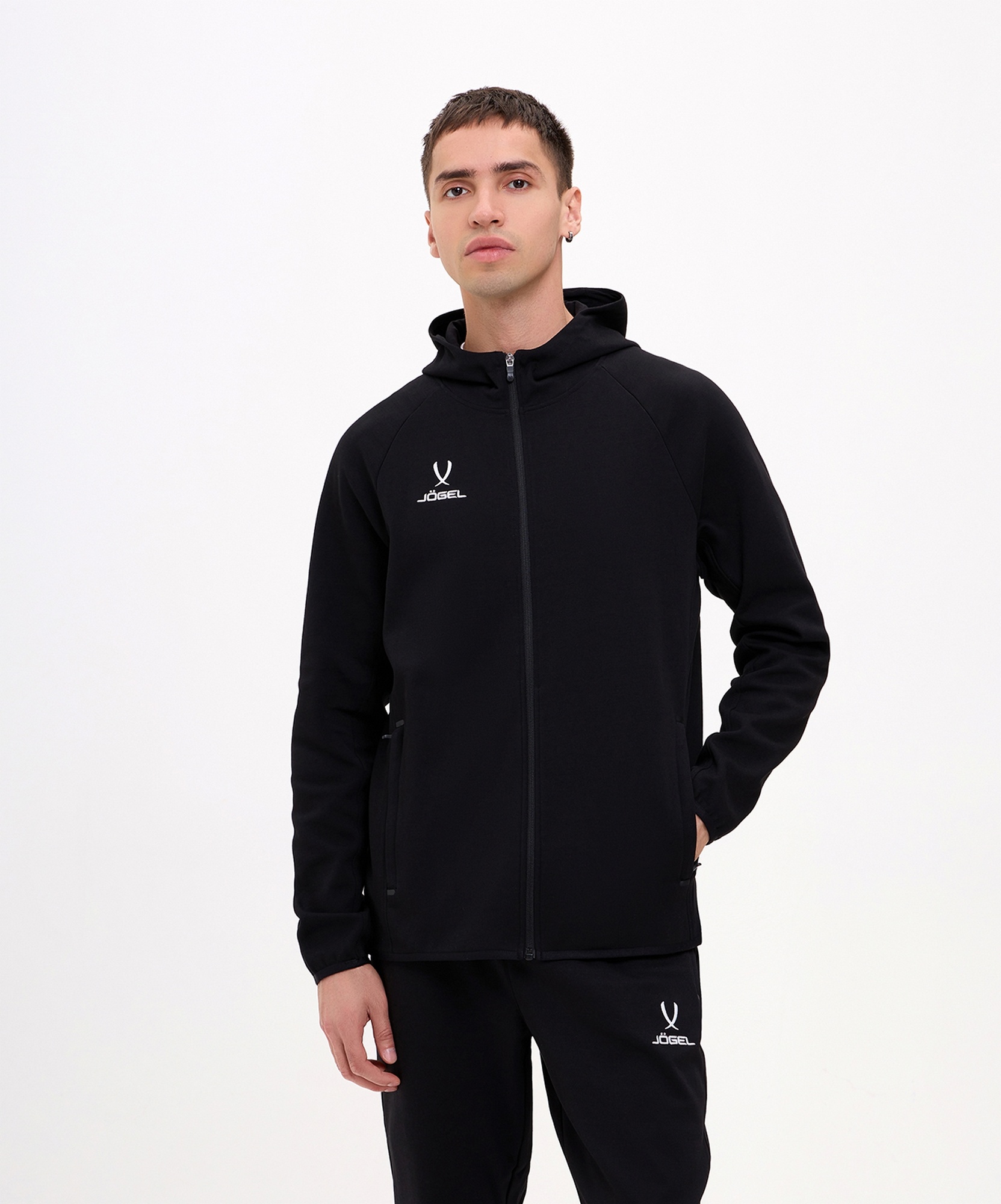 Худи на молнии Jogel ESSENTIAL Athlete Hooded FZ Jacket, черный