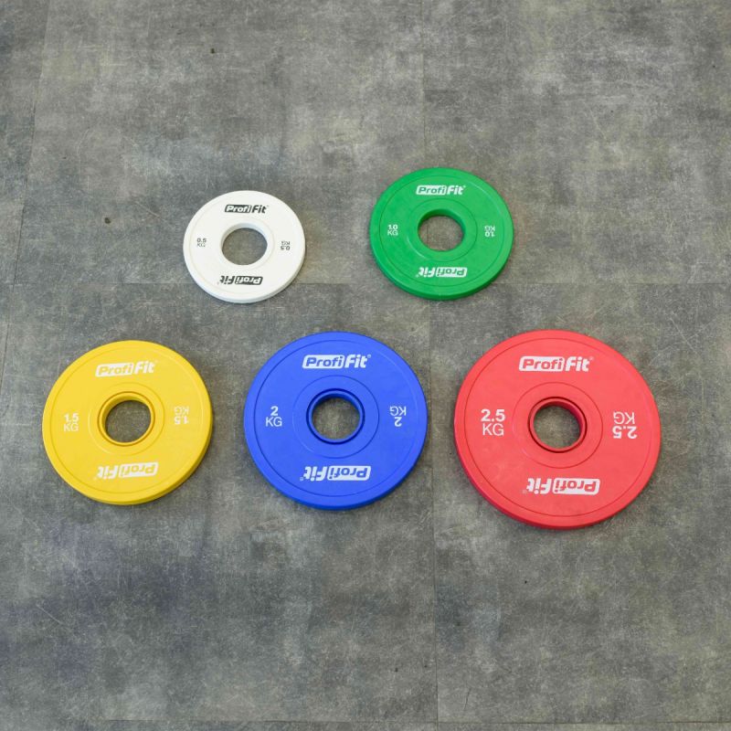 Диск обрезиненный цветной d51мм, 1,5кг Profi-Fit