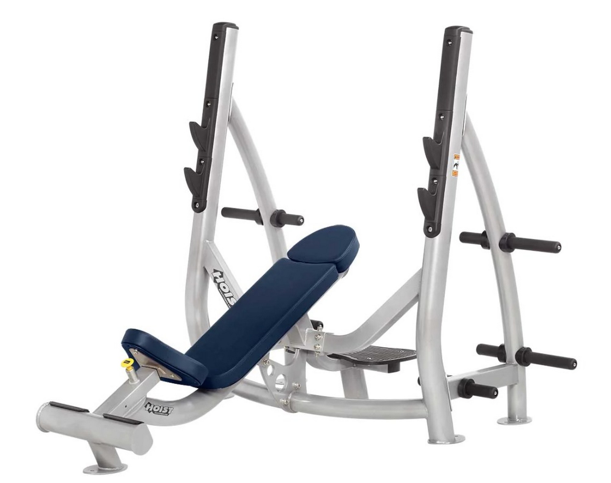 Олимпийская наклонная скамья с держателями дисков Hoist CF-3172 | Premium Fitness