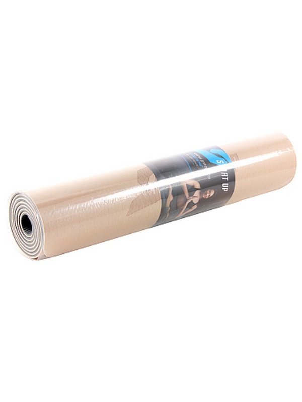 Коврик для фитнеса и йоги, TPE, 183х61х0,6см Start Up ZH-01 Beige\Gray