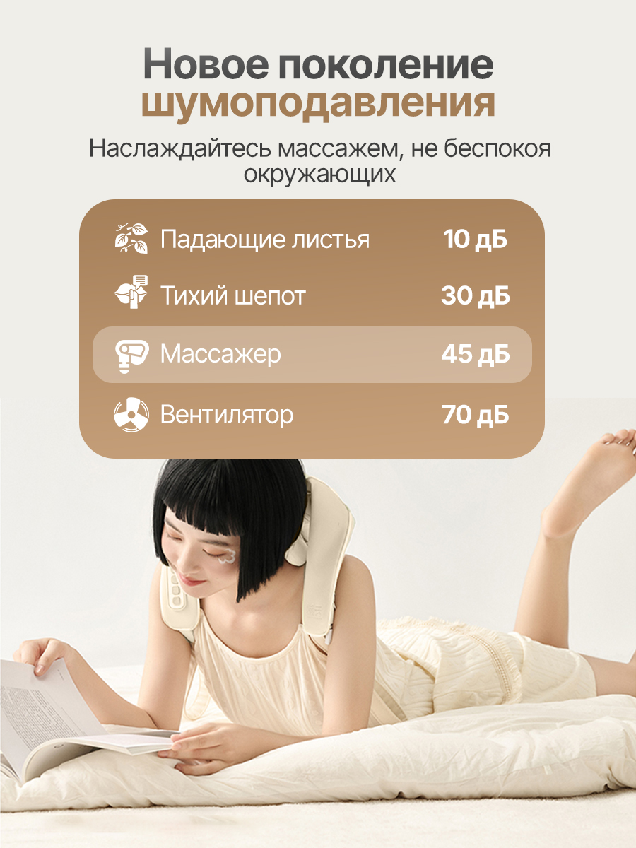 Вибромассажер для плеч и шеи DFC LAZYCLOUD VM-MA30 бежевый