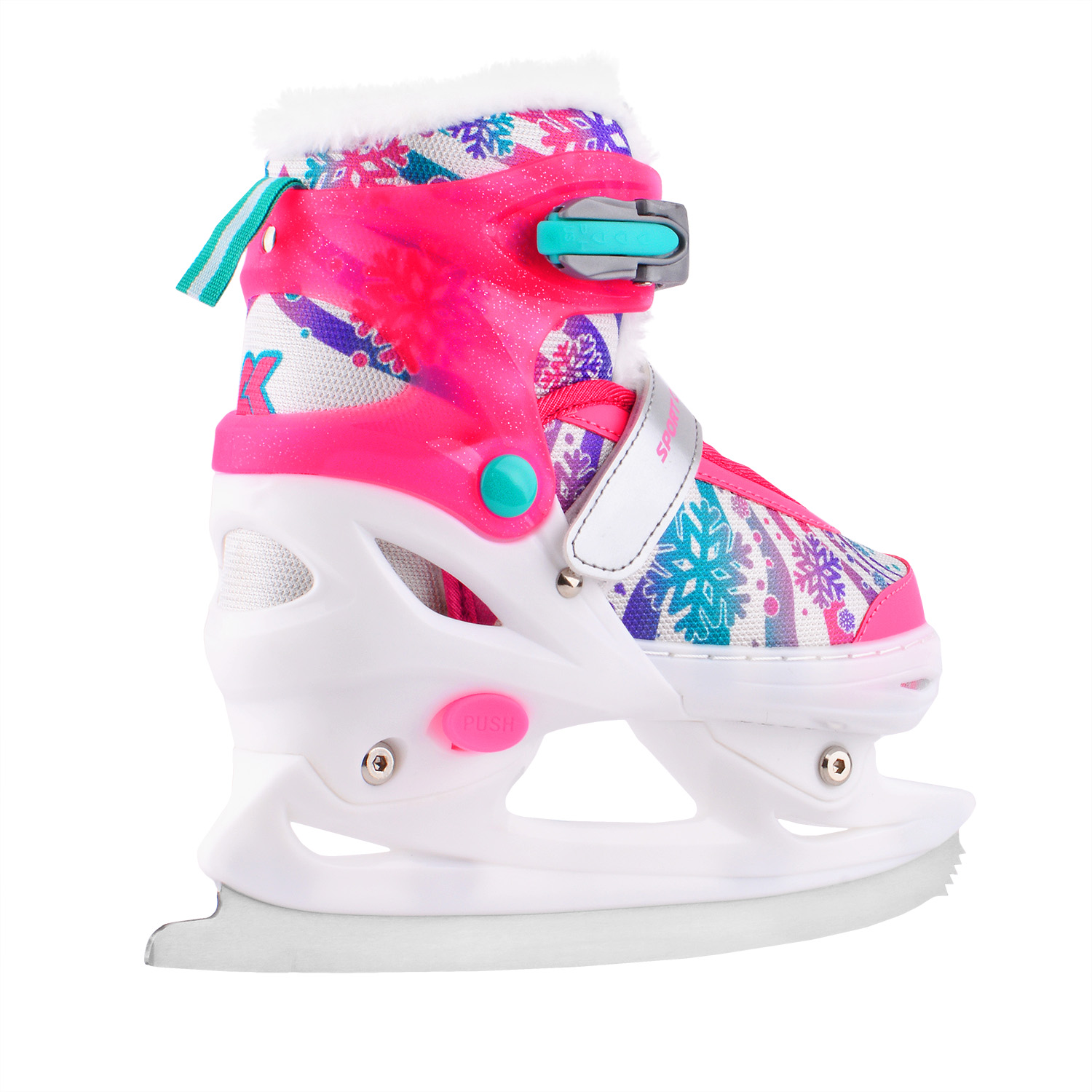 Раздвижные коньки (с мехом) Sport Collection CK-SK1105 pink