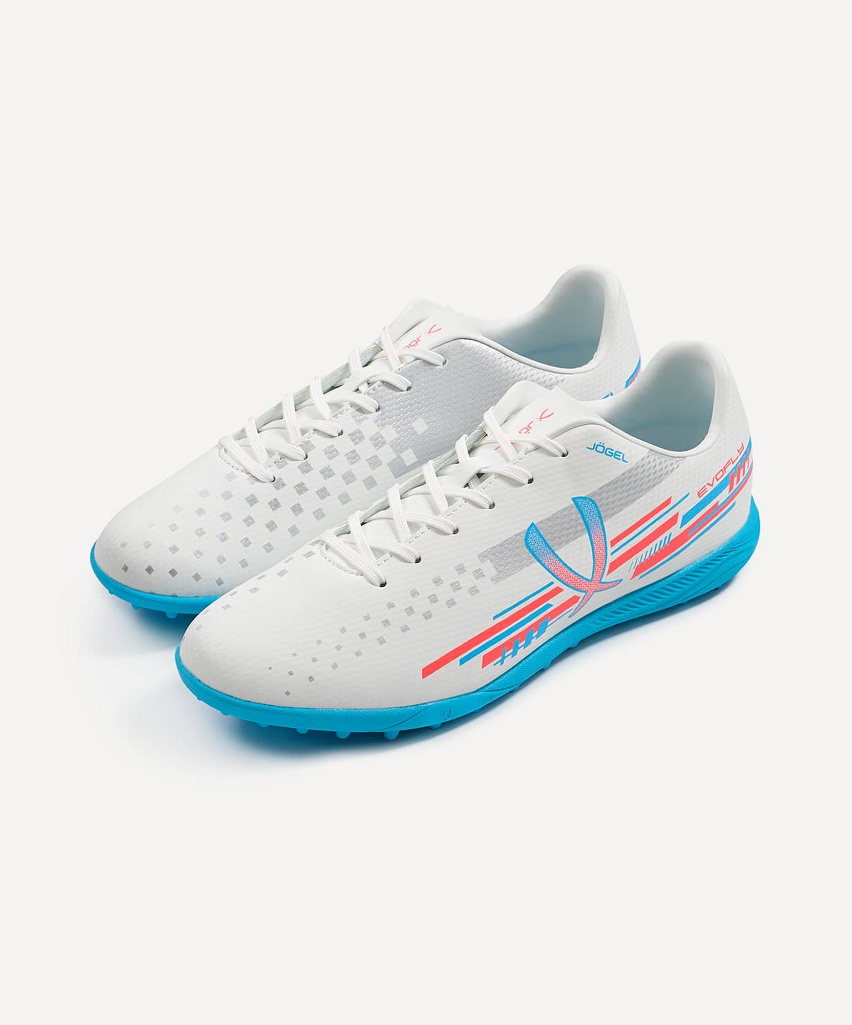 Бутсы многошиповые Jogel Evofly TF Talant White\blue