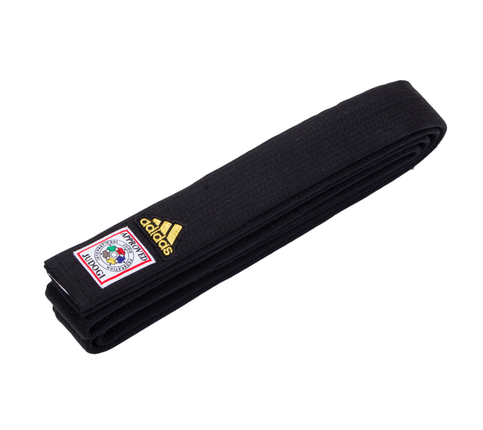 Пояс для дзюдо Adidas Elite IJF Premium adiB242J черно-золотой