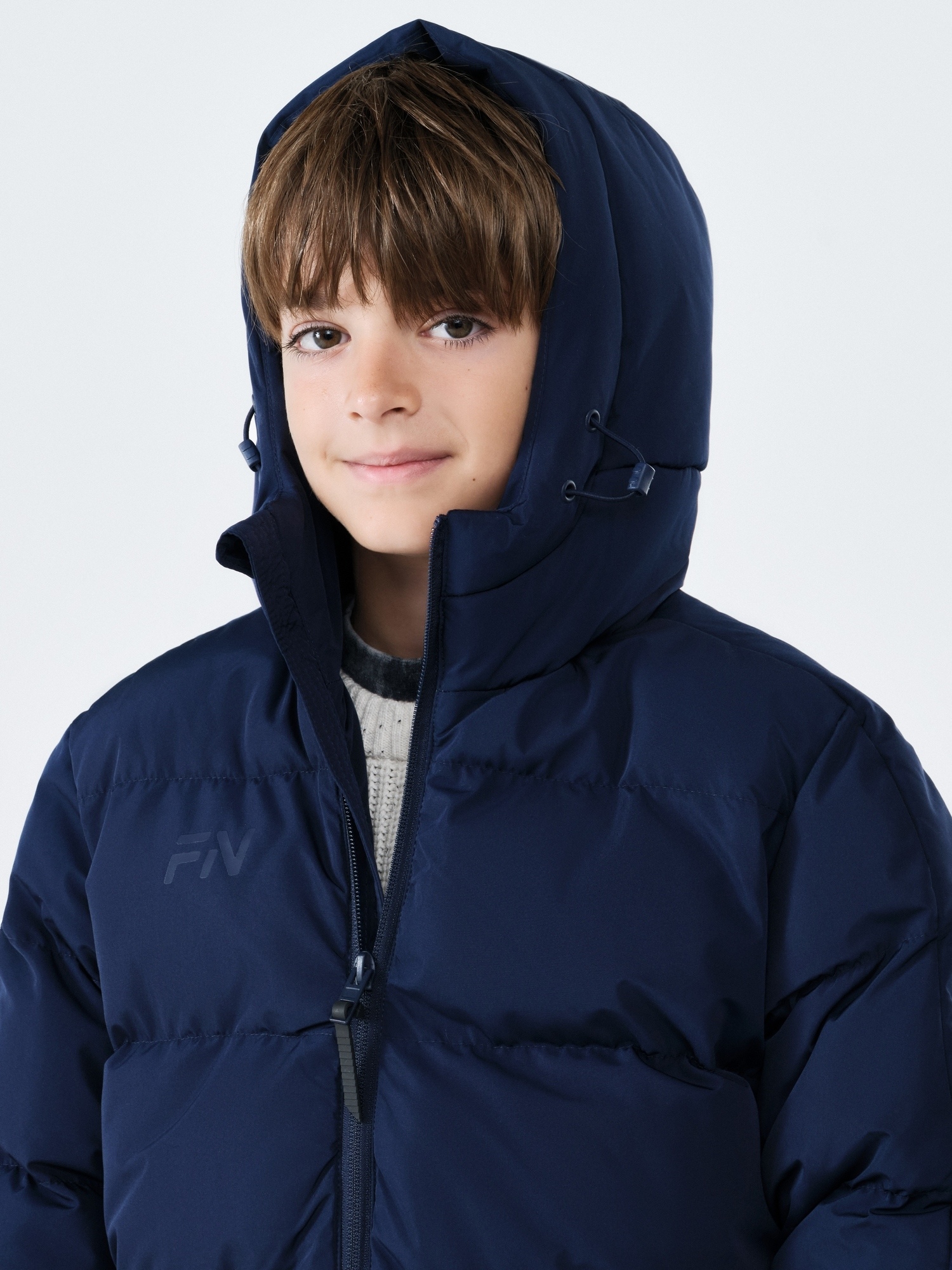Детский пуховик FN Snowfall Long Kid KFN4201001-424 Dark Blue