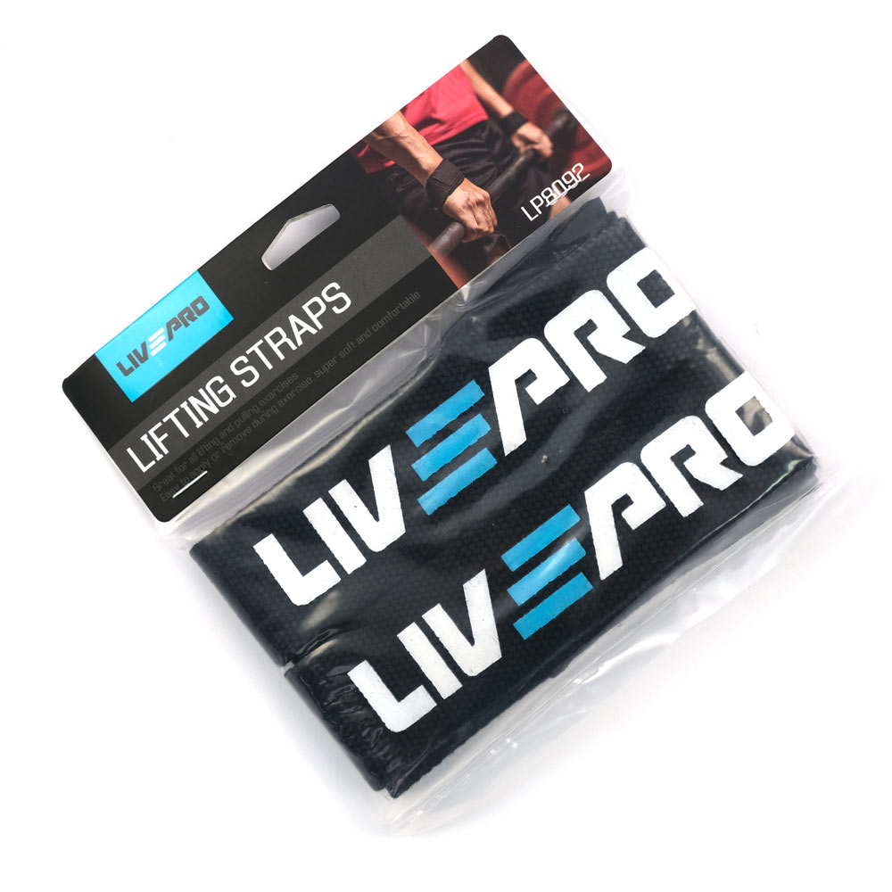 Ремень для тяги Live Pro Weightlifting Straps LP8092 | Premium Fitness