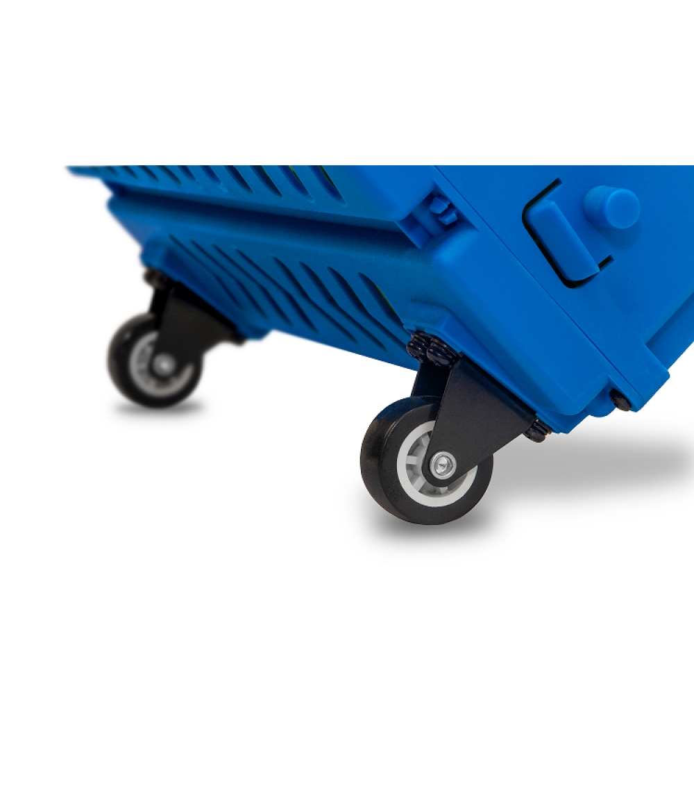 Корзина 80 мячей с колесами Tennis Life TL80BLUE синий