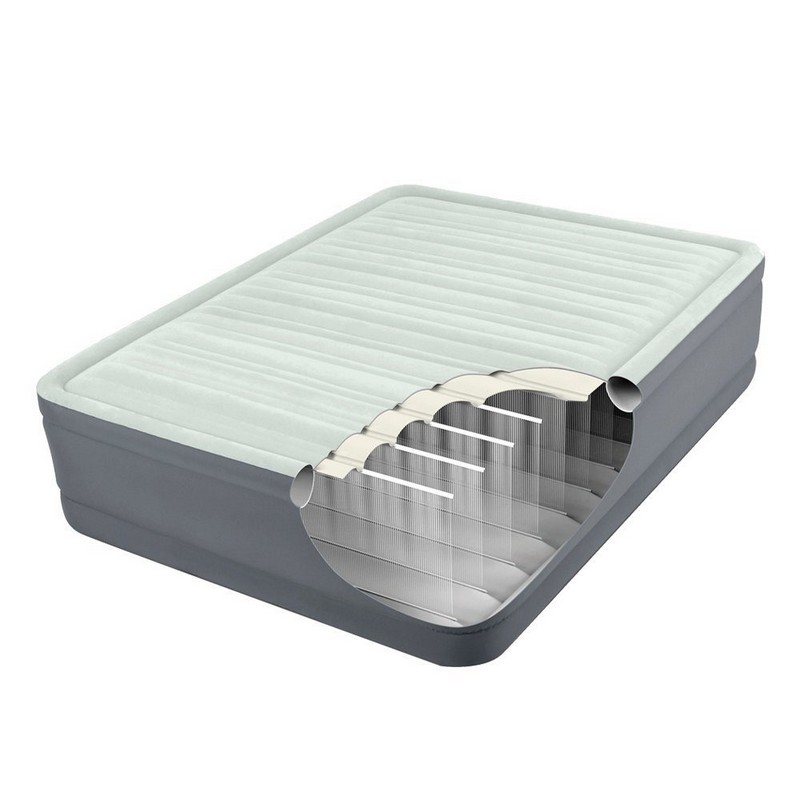 Надувная кровать Intex Premaire Elevated Airbed 152х203х46см, встроенный насос 220V 64906