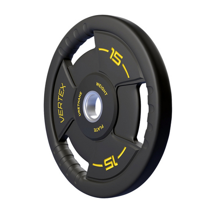 Диск полиуретановый d51мм, 15кг Vertex 91035A-15ВC чёрно-желтый