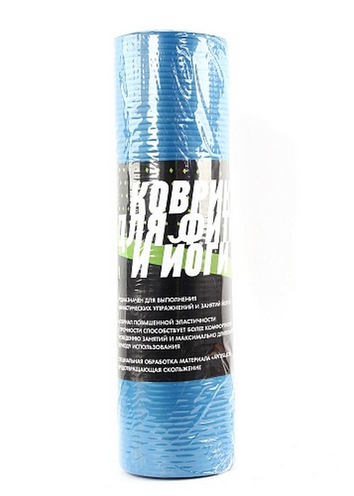 Коврик для фитнеса и йоги Larsen NBR 183х60х1см синий