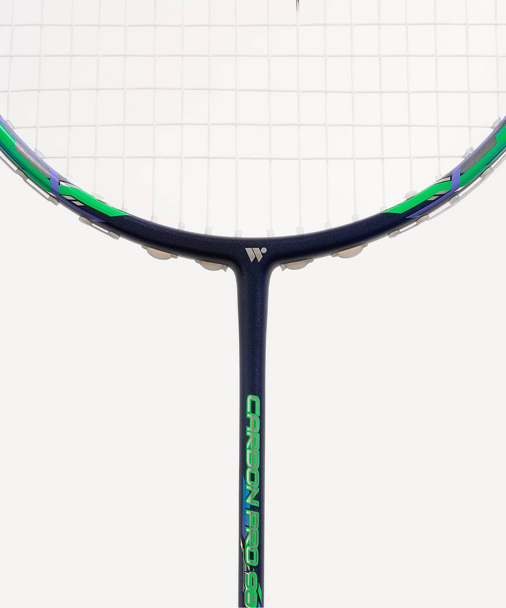 Ракетка для бадминтона Wish Carbon Pro 98, серый\зеленый