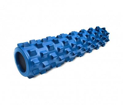 Массажный ролл RumbleRoller RRM226 56 см, стандартный, синий