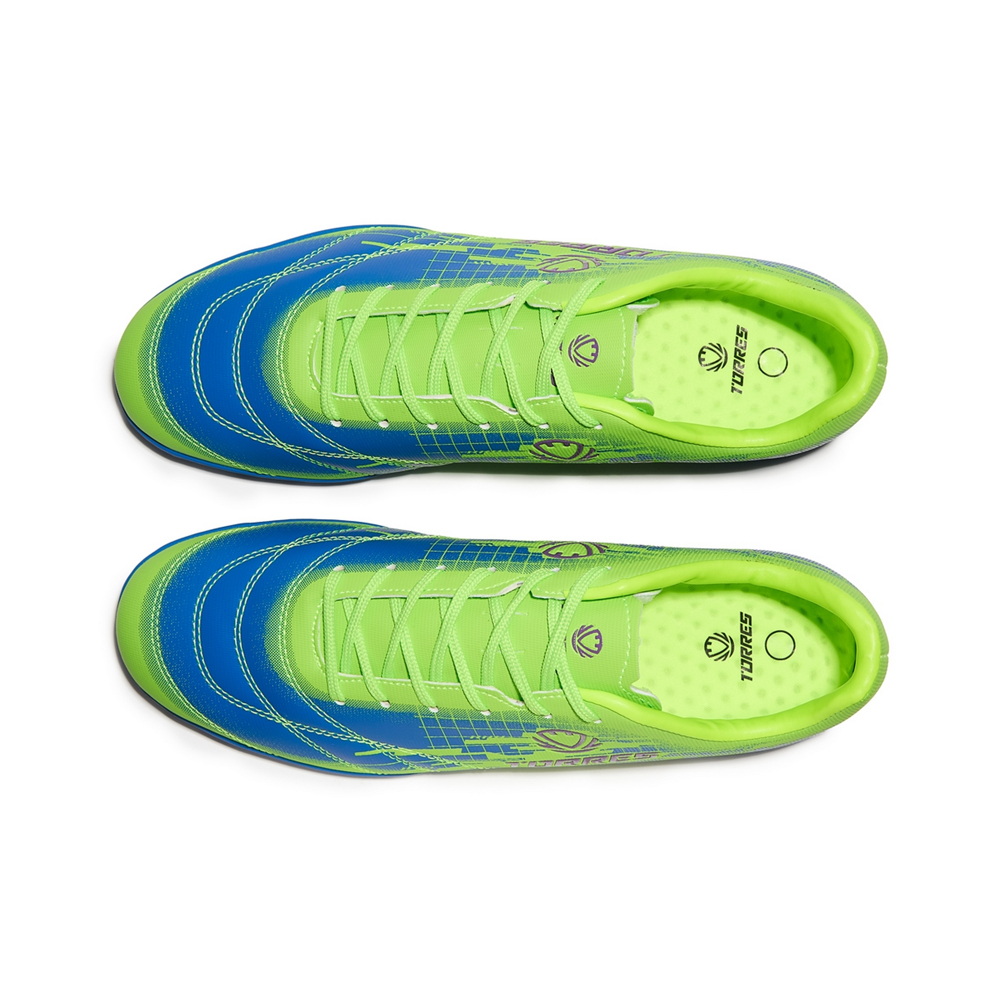 Бутсы футбольные (многошиповки) Torres COPA TS234237-350 салатово-синий
