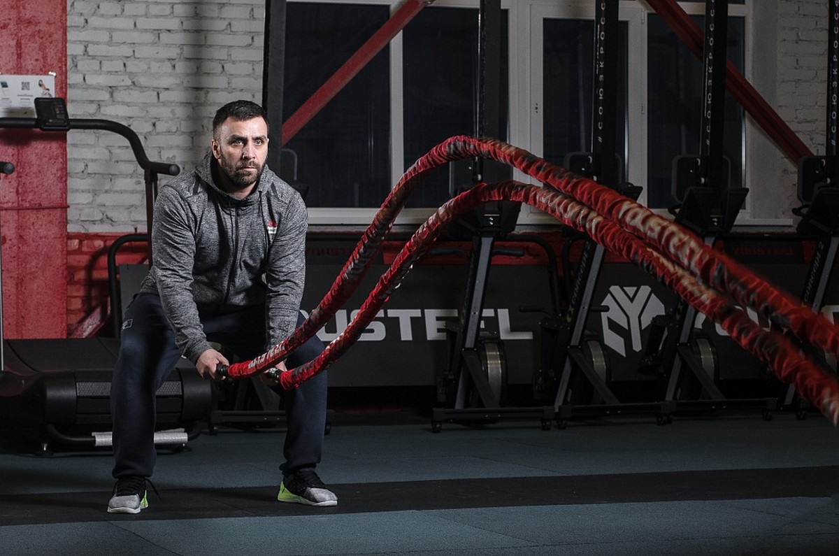 Канат тренировочный YouSteel нейлон, в чехле, D38мм, длина 15 м, красный