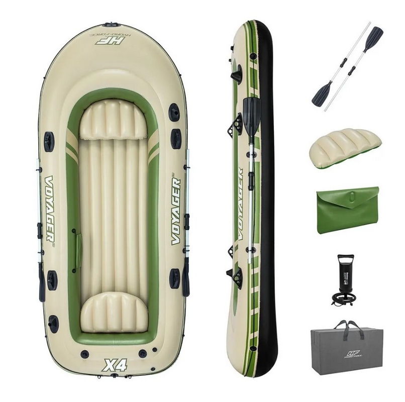 Лодка надувная Bestway Voyager X4, 350х145см 65156