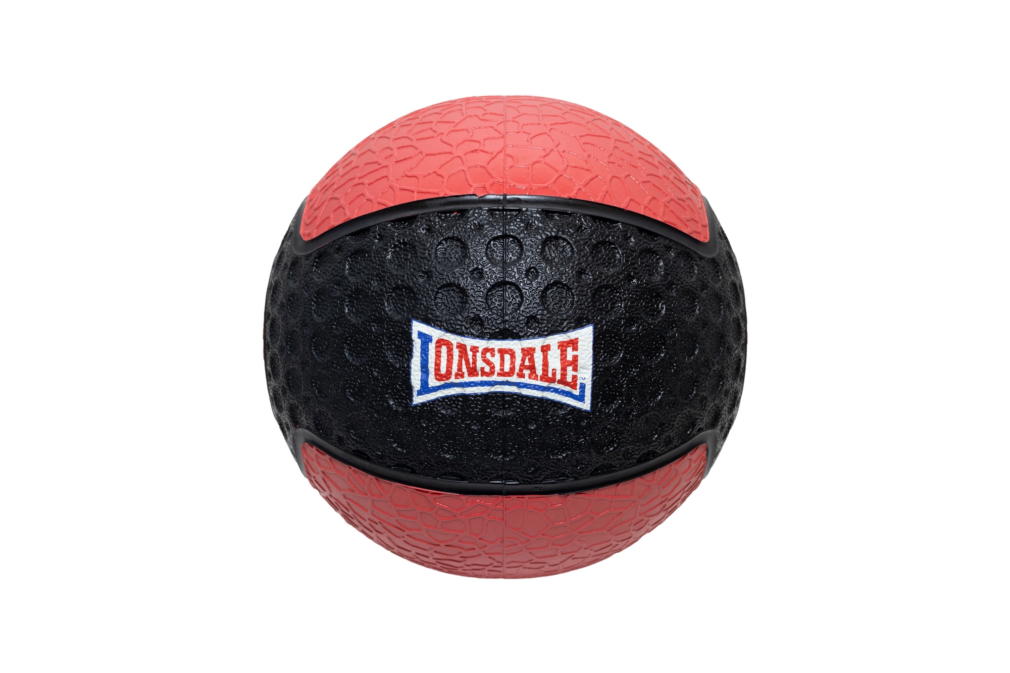 Медицинбол 2кг Lonsdale 160084-2 черный\красый