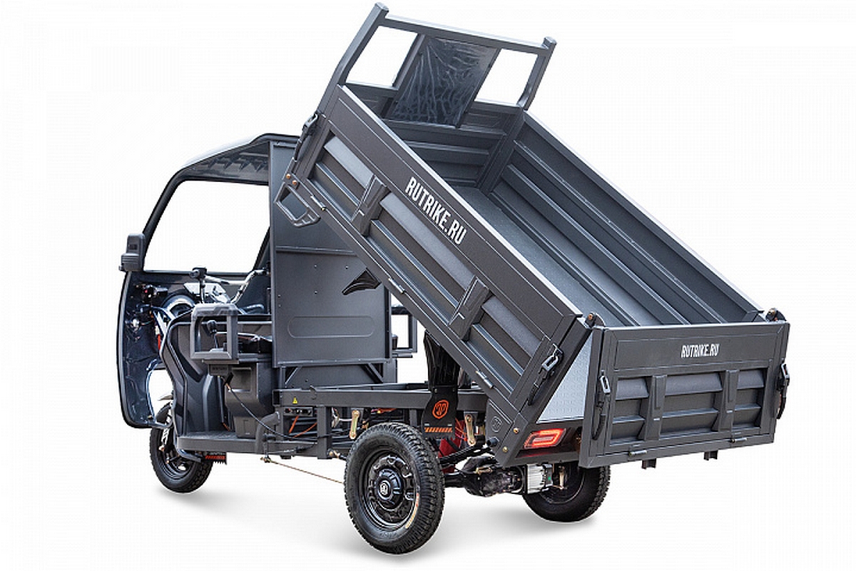 Грузовой электрический трицикл Rutrike D5 КАБИНА гидравлика 1700 60V1200W 025198