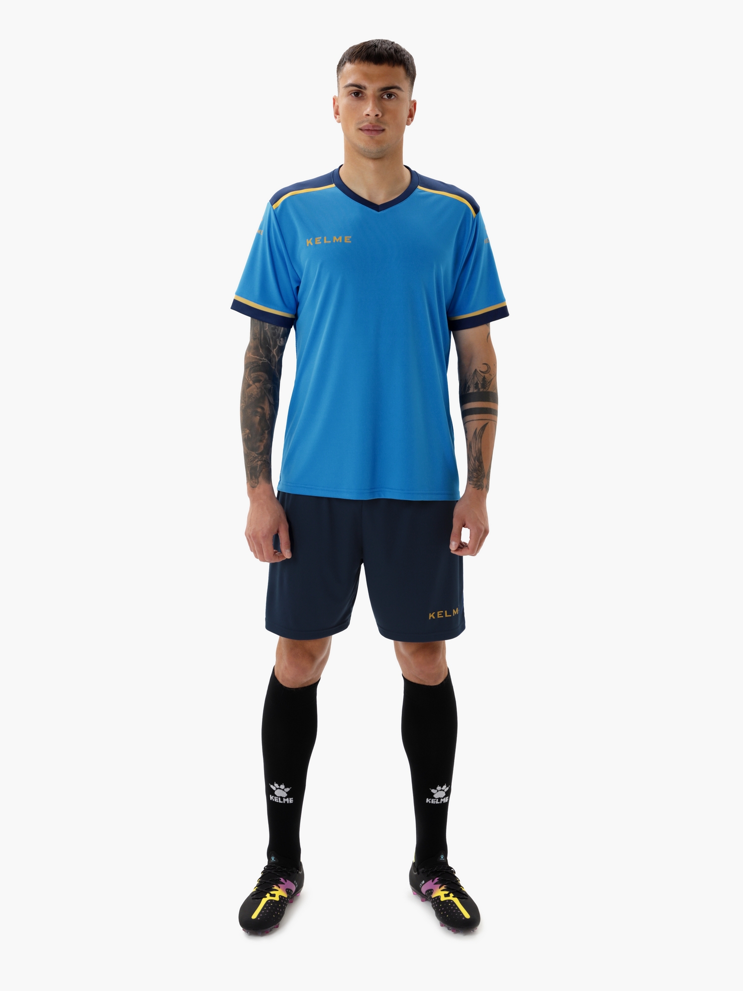 Футбольная форма Kelme Football Suit 8351ZB1158-996 Light Blue\Dark Blue