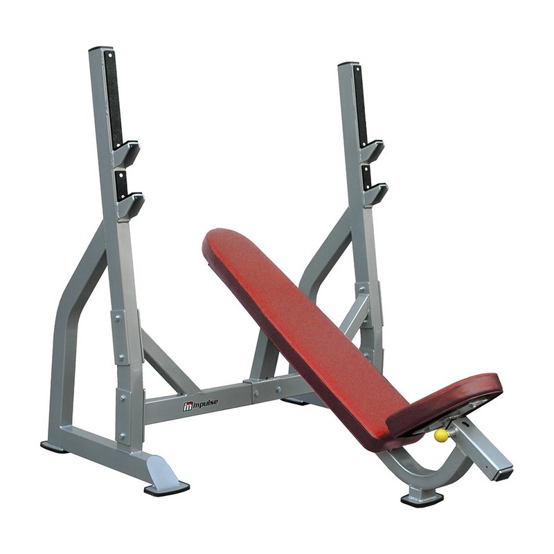 Олимпийская скамья с положительным наклоном для жима Impulse IFOIB | Premium Fitness