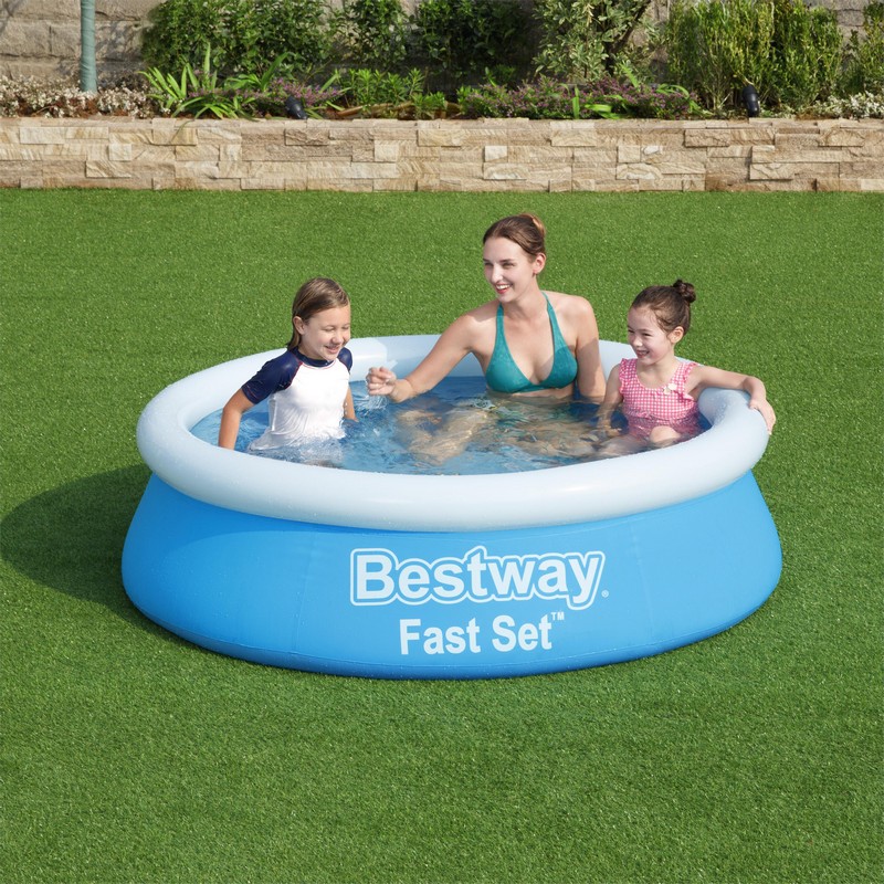 Бассейн с надувным бортом Bestway 183х51см 57392