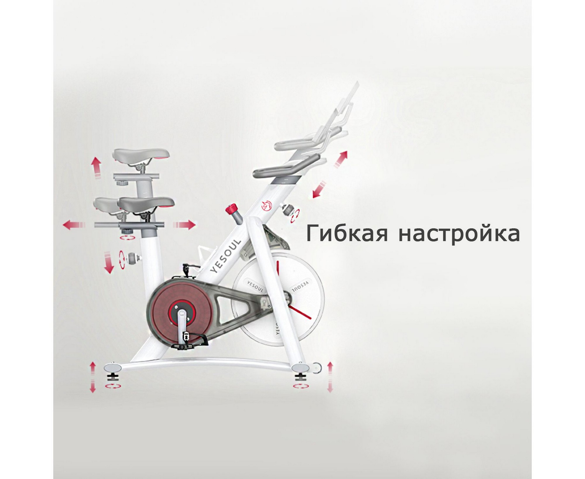 Велотренажер Xiaomi Yesoul BS3-W-21.5 белый (дисплей 21.5")