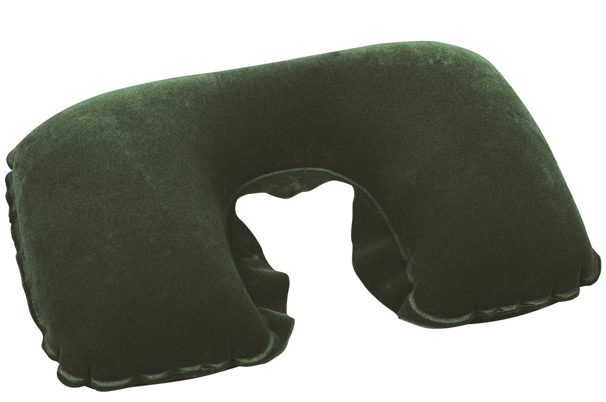 Надувная подушка под шею Bestway Flocked Travel Pillow 46х28 см 67006