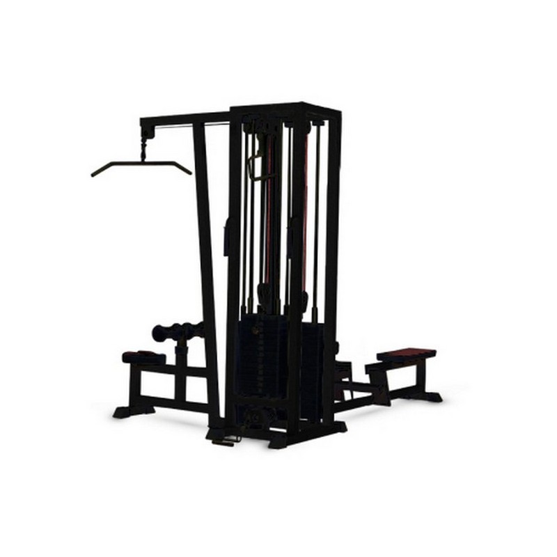 Мультистанция 3-х позиционная с одинарной блочной рамкой MB Barbell МВ 3.03.1