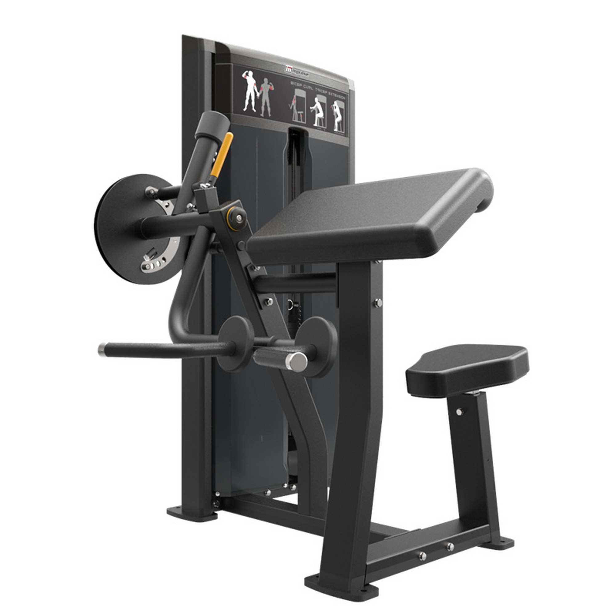 Бицепс/Трицепс 200 Ф (91 кг) Impulse IF9333 — полное зачехление весового стека | Premium Fitness