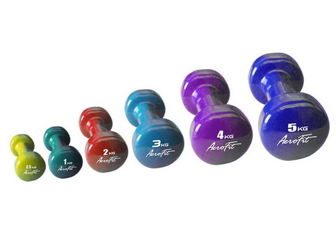 Гантель в виниловой оболочке 4 кг Aerofit AFVD4 фиолетовый