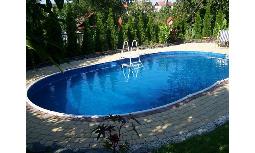Морозоустойчивый бассейн Azuro 405DL, овальный 7,3х3,7х1,2 м Comfort