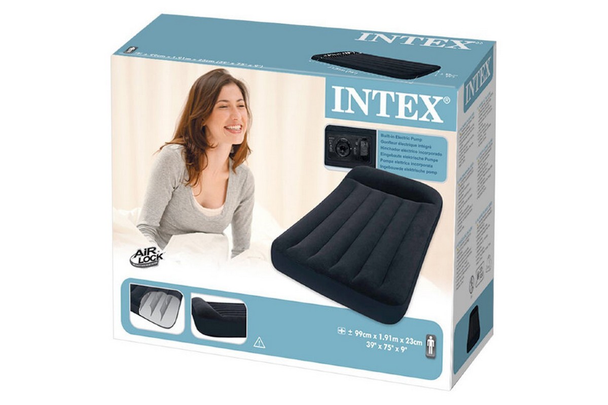 Надувной матрас (кровать) 191х99х23см Intex Pillow Rest Classic Bed 66779