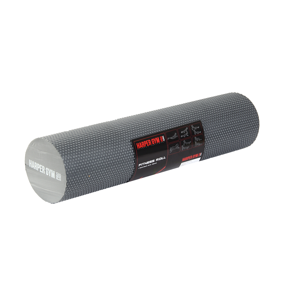 Валик для МФР d15 см х 60 см Harper Gym Pro Series ECE066 серый