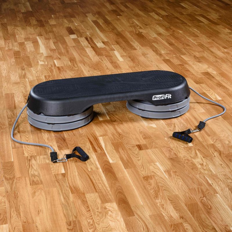 Степ-платформа с эспандерами Profi-Fit