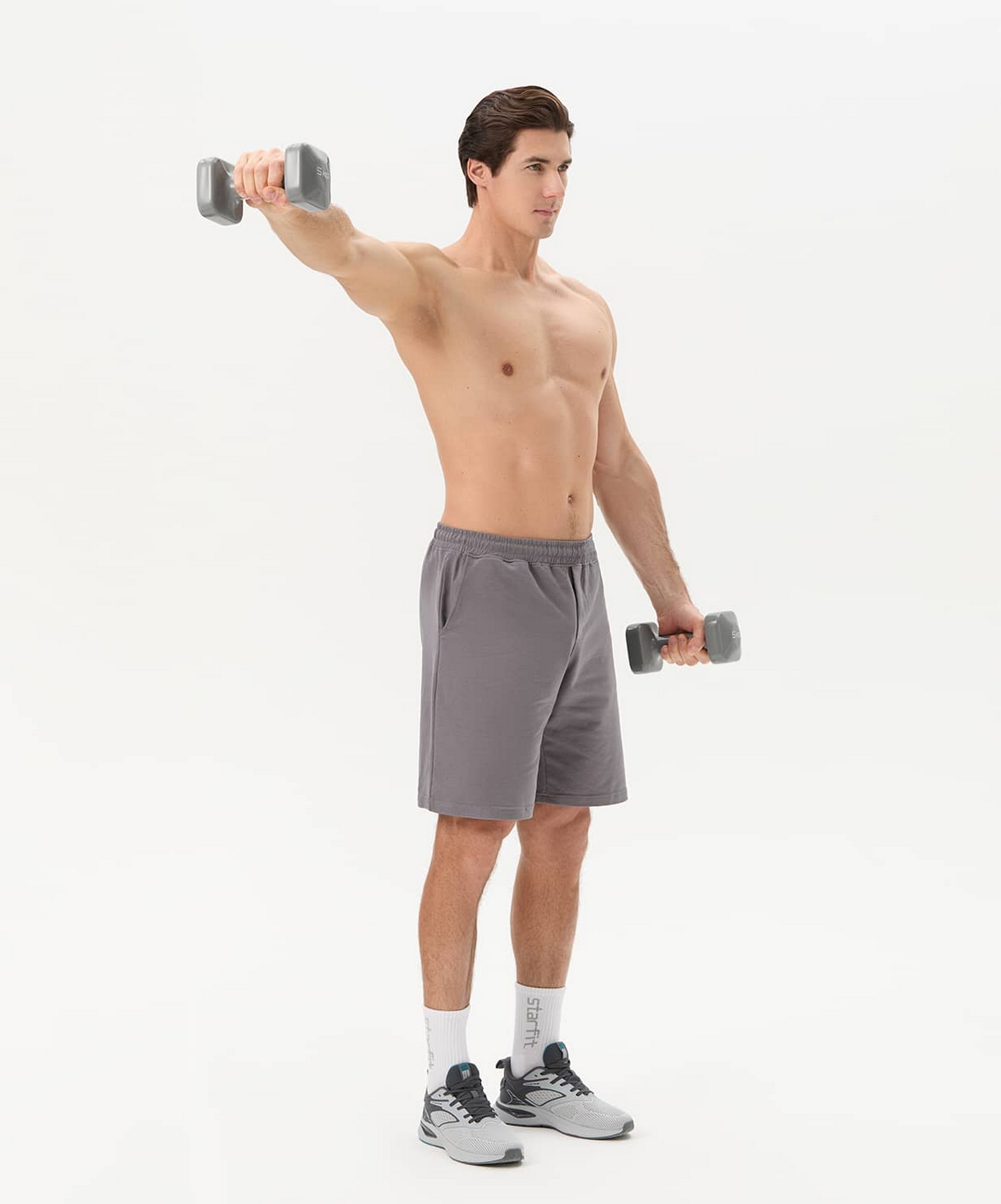 Гантель виниловая 5 кг Star Fit DB-106 темно-серый