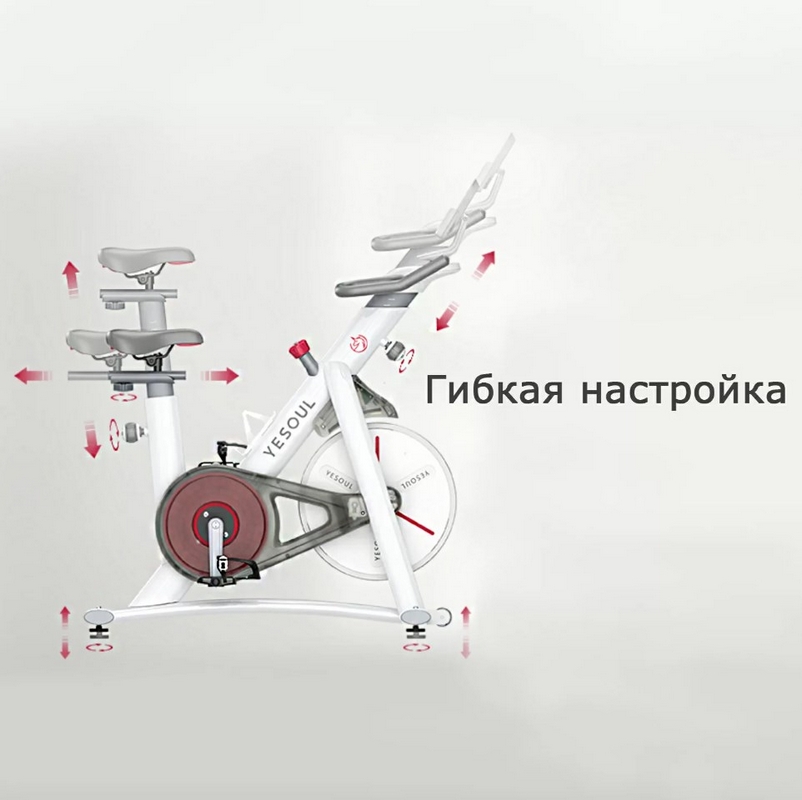 Велотренажер с нагрудным пульсометром Yesoul Smart M1 M1WHITEV206 White